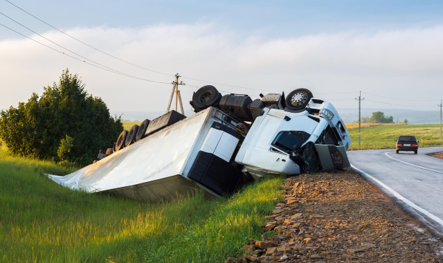 Photo of truck accident