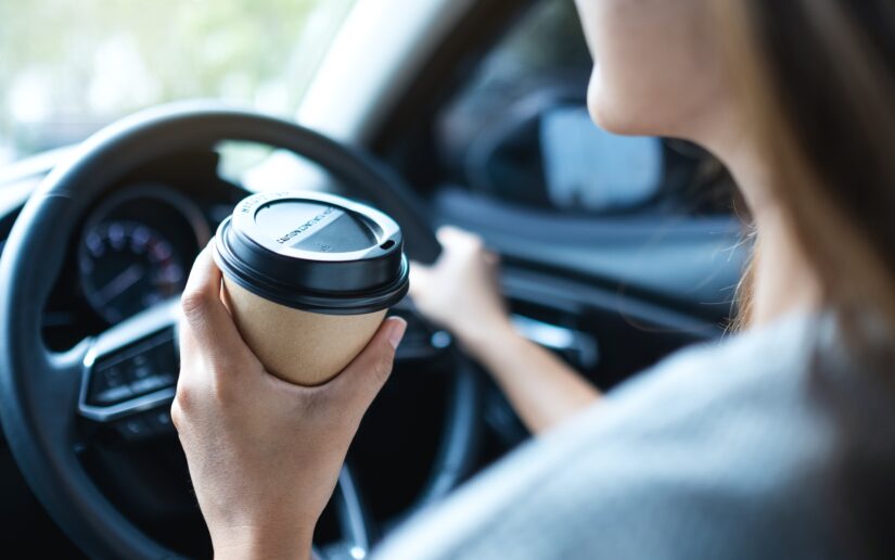 Coffee and driving photo