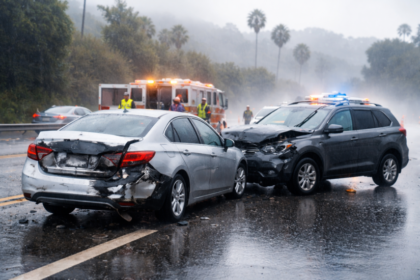 Rainy Spring Roads in California: How Fault Is Determined After a Crash