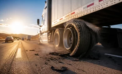 How Heat and Summer Tire Blowouts Lead to Serious California Truck Accidents
